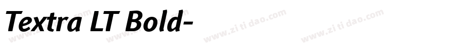 Textra LT Bold字体转换